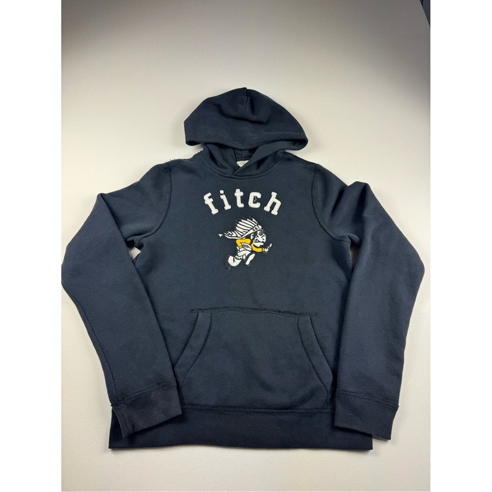 Abercrombie & Fitch Kids Boys Hoodie  Sweatshirt Embroidered Y2K Retired Mascot